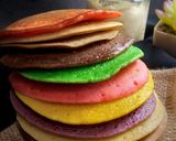 Foto langkah ke 4 dari resep Pancake Pelangi.