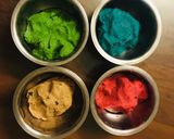 A picture of step 8 of Rainbow cookies.