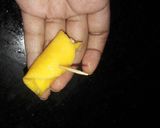 A picture of step 5 of Mango cheese roll.
