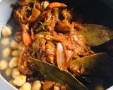 A picture of step 3 of Amritsari chole masala with urban platter’s chole masala ready mix spice.