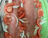 Foto del paso 1 de la receta: Filete de salmón con verduras, al horno