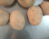 A picture of step 1 of Potato smiley.