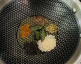 A picture of step 6 of Sharagwani Shing Nu Shaak (Moringa curry).