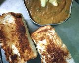 A picture of step 8 of Pav bhaji.
