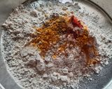 A picture of step 3 of Palak paratha (spinach paratha).