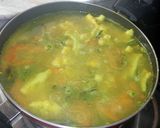 A picture of step 4 of Subzi Pulao.