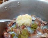 A picture of step 4 of Kache Ghosht Ki Biryani.