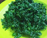 Foto langkah ke 1 dari resep Oseng Daun Pepaya Jepang dg Tempe Teri.