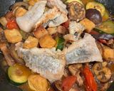 A picture of step 2 of Eggplant Stew with Catfish.