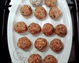 รูปขั้นตอนการทำที่ 2 ของ ข้าวเหนียวมีทบอล sticky rice meatballs (meatballs with sticky rice)