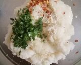 A picture of step 12 of Veg Sushi with leftover rice.