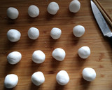 A picture of step 5 of Tukimi Dango (Moon Viewing Dumpling).