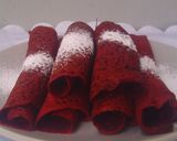 A picture of step 6 of Red Velvet Crepes.