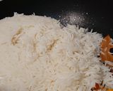 A picture of step 6 of Vegetable Rice.