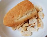 A picture of step 1 of Vietnamese Baked Banana Bread Pudding (Bánh Chuối Nướng).