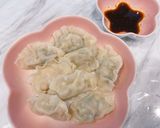A picture of step 5 of Bok Choy/Pickled Mustard Greens Dumplings.