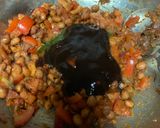 A picture of step 3 of Kulhard aloo chaat.