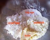 A picture of step 1 of Coconut flakes cookies.