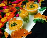 A picture of step 5 of Tiranga Pudding.