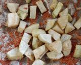 A picture of step 3 of Aloo tuk.