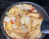 A picture of step 3 of Tomato and Napa Cabbage with Tofu Skin Rolls (Vegetarian).