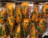 A picture of step 5 of Seared lobsters.