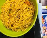 A picture of step 4 of Ching’s Hakka noodles.
