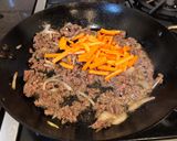 A picture of step 4 of Stir Fry Green Bean Carrots and Ground Beef (With Gochujang Paste).