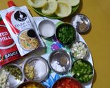A picture of step 1 of Paneer Chilli Potato Cups.
