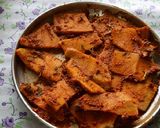 A picture of step 4 of Crispy Yam fritters suranche chaap veg crispy Yam fish fry.