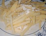 A picture of step 1 of Crispy crunchy fries.