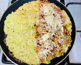 Pas rețetă Clătită (împaturată) din dovlecel cu pui și mozzarella (fără gluten) 4 fotografie
