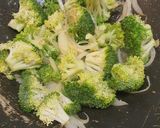 Une image de l'étape 3 de Saumon brocoli tomate cerise sauce parmesan.
