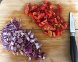 A picture of step 1 of Za’atar salad (can be vegan).