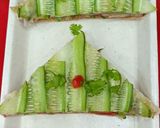 A picture of step 3 of Cucumber strip sandwich in 5 minutes.