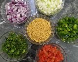 A picture of step 1 of Papad (Papad Chat).