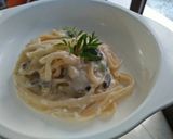 Foto langkah ke 6 dari resep Fettucini Carbonara.