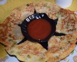 A picture of step 3 of Veg Uttapam.