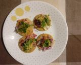 A picture of step 3 of Sev puri.