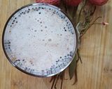 A picture of step 3 of Litchi gulkand juice.