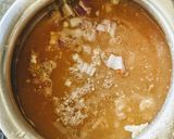 A picture of step 4 of Urad Pithala black gram pithala.