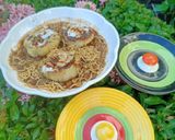 A picture of step 4 of Tikki chole chaat.