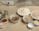 A picture of step 1 of Oatnut Sandwich Bread.