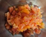 Foto del paso 5 de la receta: Chorizos con papas y boniatos al horno