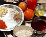 A picture of step 1 of Muhammara.