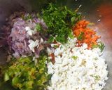A picture of step 1 of Curd Paneer Open Sandwich.