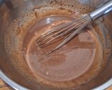 Étcsokoládés brownie meggyel 🍒🍫🍒🍫 recept fázis 9 fotója