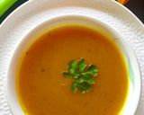 A picture of step 5 of Pumpkin Soup.