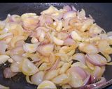 A picture of step 2 of Snake gourd sabji.