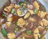 A picture of step 11 of Veg noodles with chicken Manchurian.